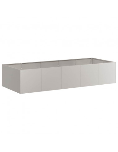 Fioriera Arrugginita 200x80x40 cm in Acciaio Corten