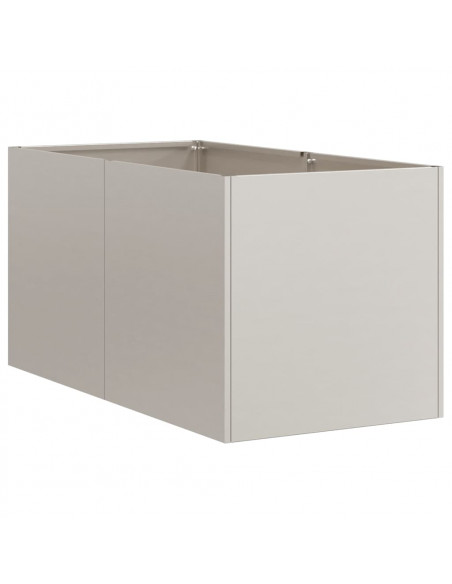 Fioriera Arrugginita 40x80x40 cm in Acciaio Corten