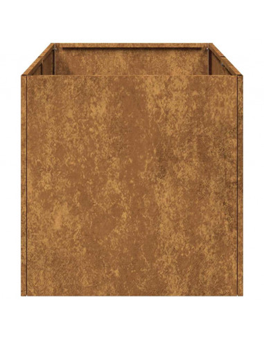 Fioriera Arrugginita 40x80x40 cm in Acciaio Corten