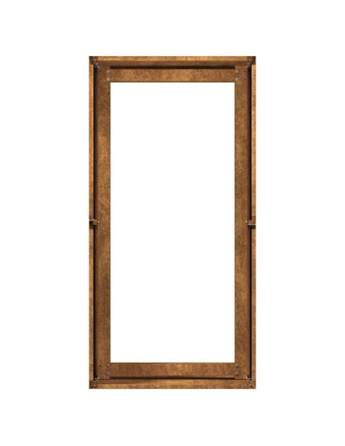 Fioriera Arrugginita 40x80x40 cm in Acciaio Corten