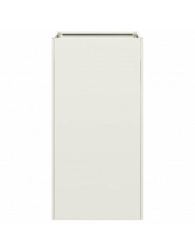 Fioriera Bianca 40x40x80 cm in Acciaio Laminato a Freddo