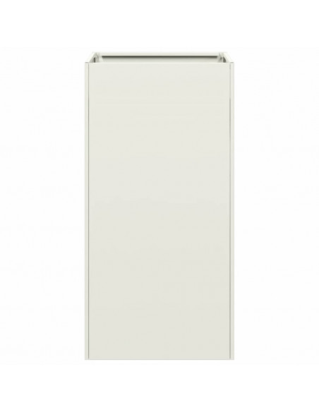 Fioriera Bianca 40x40x80 cm in Acciaio Laminato a Freddo