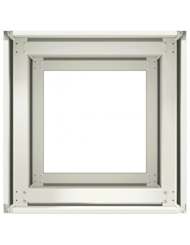 Fioriera Bianca 40x40x80 cm in Acciaio Laminato a Freddo