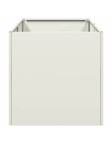 Fioriera Bianca 40x80x40 cm in Acciaio Laminato a Freddo