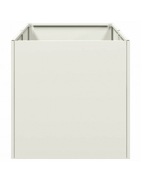 Fioriera Bianca 40x80x40 cm in Acciaio Laminato a Freddo