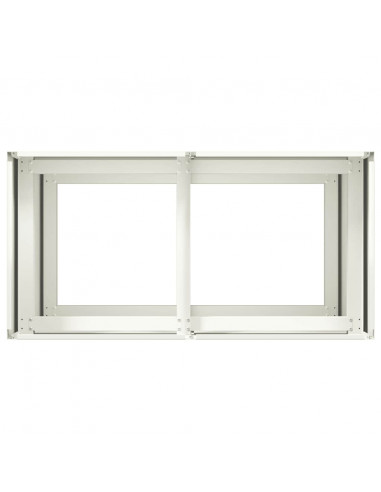 Fioriera Bianca 80x40x80 cm in Acciaio Laminato a Freddo