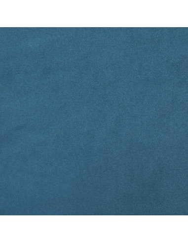 Giroletto a Molle con Materasso Blu Scuro 80x220 cm Velluto