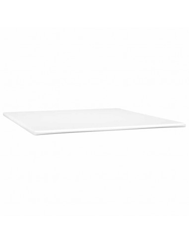 Letto a Molle con Materasso e LED Grigio Scuro 180x210 cm Velluto