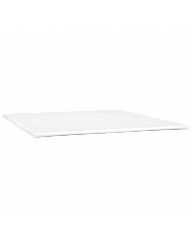 Letto a Molle con Materasso e LED Rosa 180x210 cm in Velluto