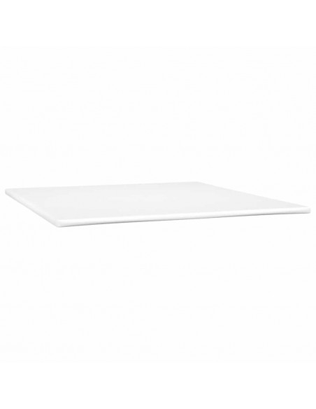 Letto a Molle con Materasso e LED Rosa 180x210 cm in Velluto