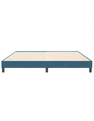 Giroletto senza Materasso Blu Scuro 200x210 cm in Velluto