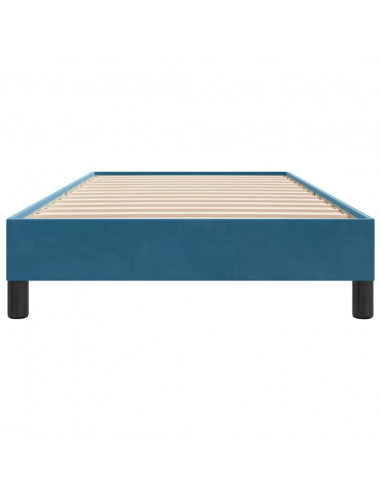 Giroletto senza Materasso Blu Scuro 80x210 cm in Velluto