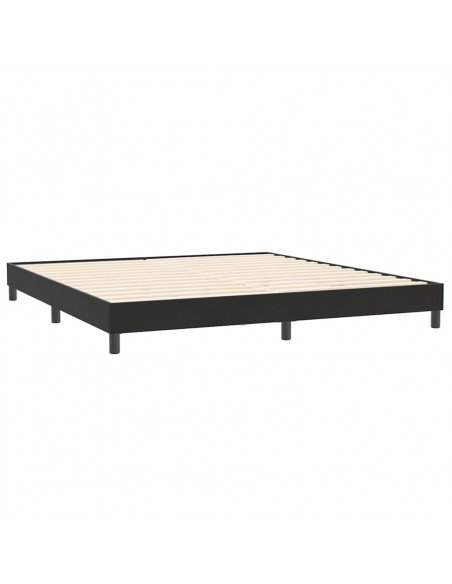 Giroletto senza Materasso Nero 200x210 cm in Velluto