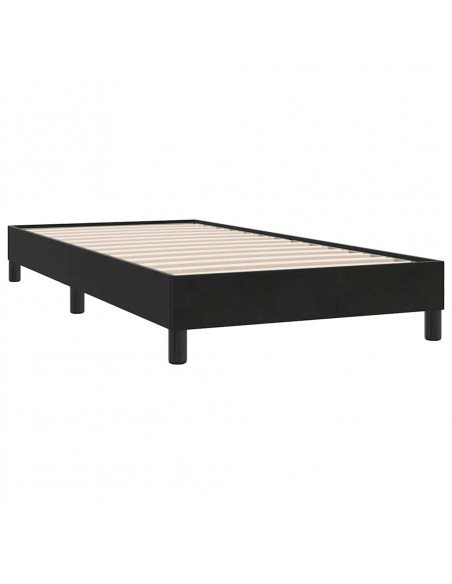 Giroletto senza Materasso Nero 80x210 cm in Velluto