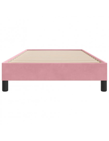 Giroletto senza Materasso Rosa 100x210 cm in Velluto