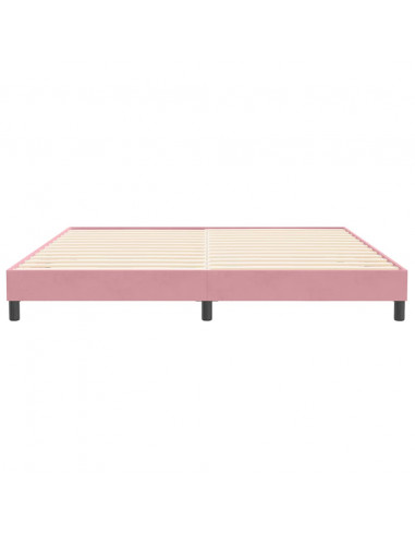 Giroletto senza Materasso Rosa 200x210 cm in Velluto