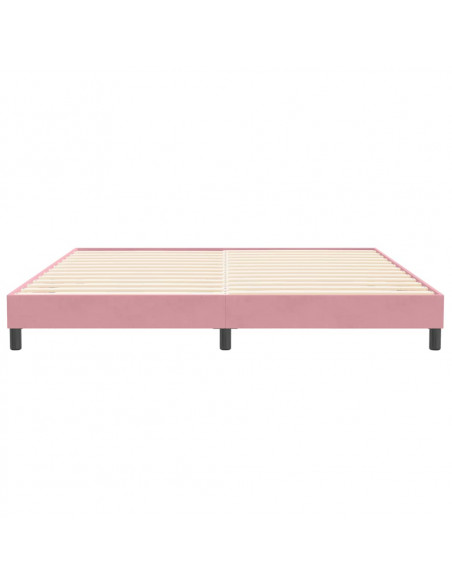Giroletto senza Materasso Rosa 200x210 cm in Velluto