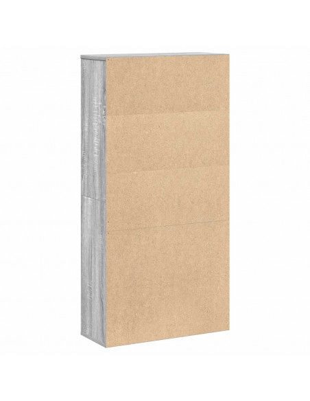 Libreria Grigio Sonoma 60x24x120 cm in Truciolato
