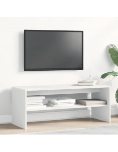 Mobile Porta TV Bianco 100x40x40 cm in Legno Multistrato 2