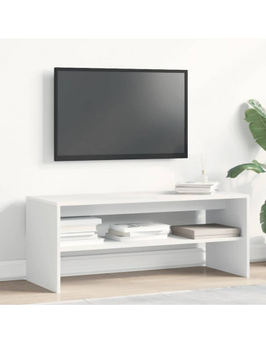 Mobile Porta TV Bianco 100x40x40 cm in Legno Multistrato