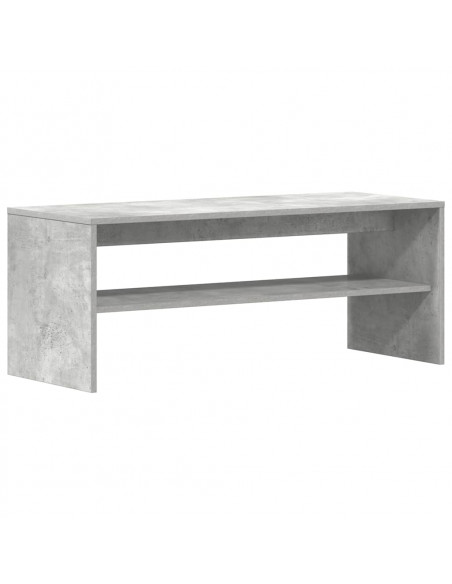Mobile Porta TV Grigio Cemento 100x40x40cm in Legno Multistrato