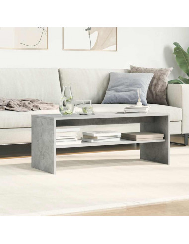 Mobile Porta TV Grigio Cemento 100x40x40cm in Legno Multistrato