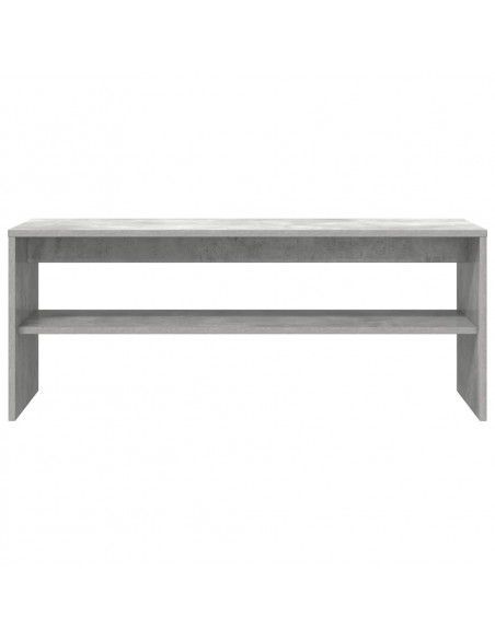 Mobile Porta TV Grigio Cemento 100x40x40cm in Legno Multistrato