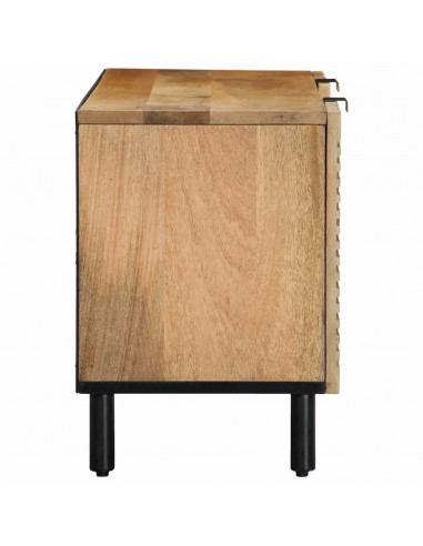 Mobile Porta TV Marrone 105x33x46cm in Legno Massello di Mango