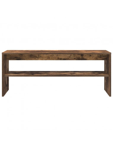 Mobile Porta TV Rovere Fumo 100x40x40 cm in Legno Multistrato