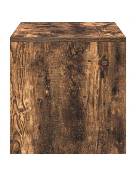 Mobile Porta TV Rovere Fumo 100x40x40 cm in Legno Multistrato