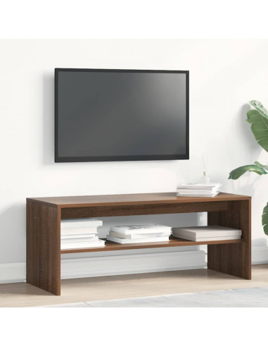 Mobile Porta TV Rovere Marrone 100x40x40cm in Legno Multistrato