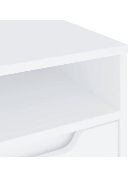 Mobile TV VISNES Bianco 60x40x38 cm in Legno Multistrato
