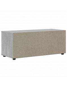 Mobile TV VISNES Grigio Cemento 100x40x38 cm Legno Multistrato 2