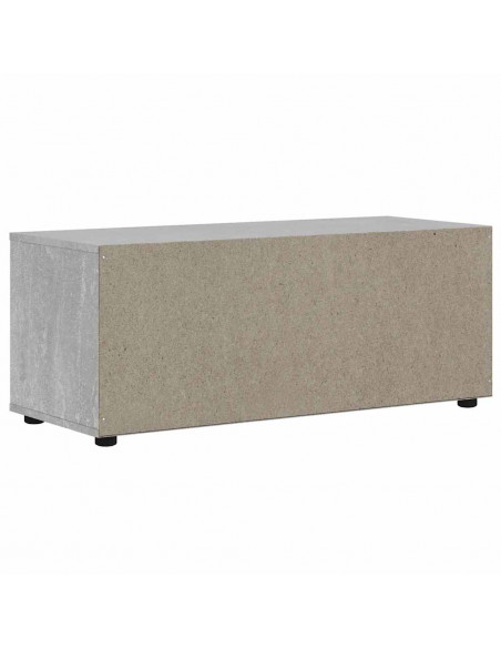 Mobile TV VISNES Grigio Cemento 100x40x38 cm Legno Multistrato