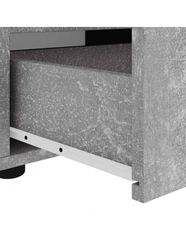 Mobile TV VISNES Grigio Cemento 100x40x38 cm Legno Multistrato