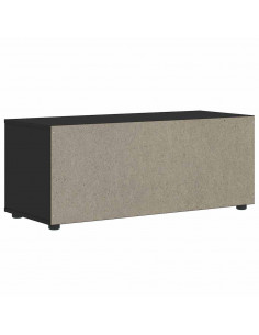 Mobile TV VISNES Nero 100x40x38 cm in Legno Multistrato 2