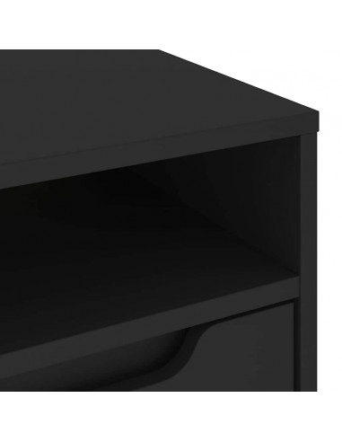 Mobile TV VISNES Nero 60x40x38 cm in Legno Multistrato