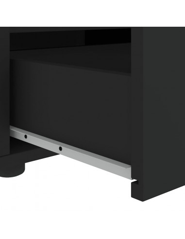 Mobile TV VISNES Nero 60x40x38 cm in Legno Multistrato