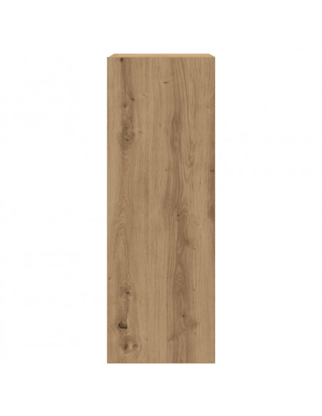 Mobili TV a Parete 8 pz Rovere Artigianale Legno Multistrato