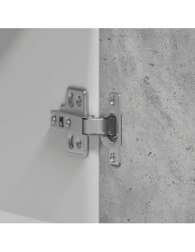 Pensile da Cucina Grigio Cemento 60x31x60 cm Legno Multistrato