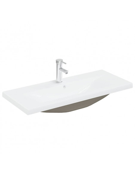 Set Mobili da Bagno 2 pz Grigio Cemento in Legno Multistrato