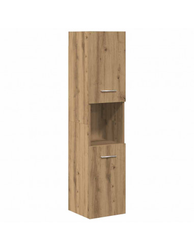 Set Mobili da Bagno 4 pz Rovere Artigianale Legno Multistrato
