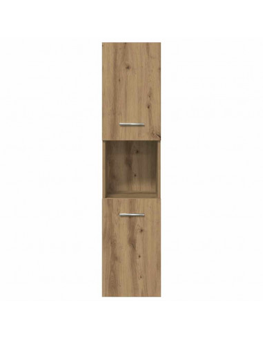 Set Mobili da Bagno 4 pz Rovere Artigianale Legno Multistrato