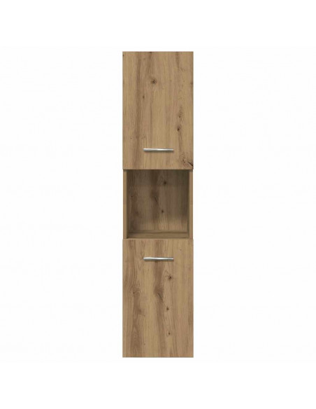 Set Mobili da Bagno 4 pz Rovere Artigianale Legno Multistrato