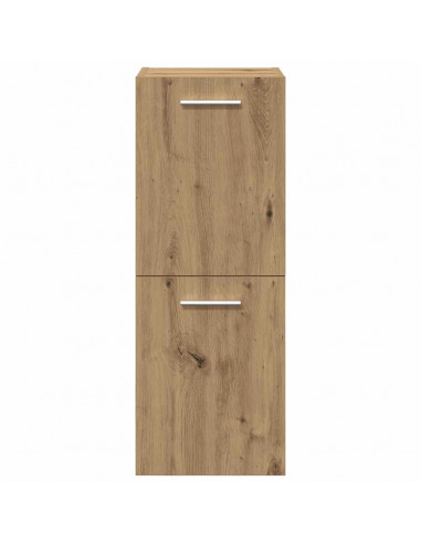 Set Mobili da Bagno 4 pz Rovere Artigianale Legno Multistrato