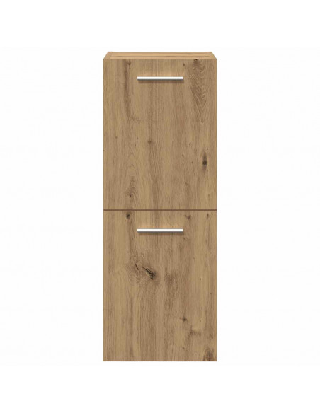 Set Mobili da Bagno 4 pz Rovere Artigianale Legno Multistrato
