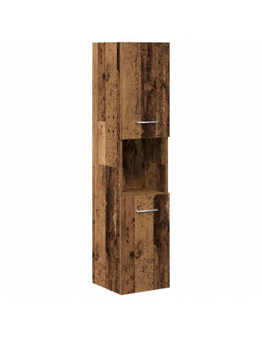 Set Mobili da Bagno 5 pz Legno Antico in Legno Multistrato