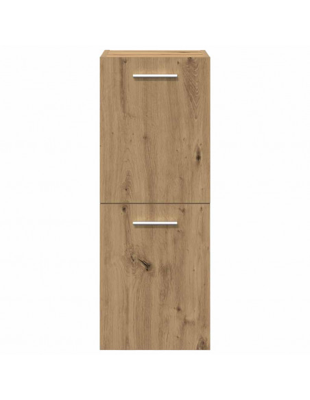 Set Mobili da Bagno 5 pz Rovere Artigianale Legno Multistrato