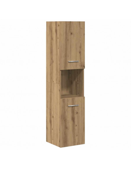 Set Mobili da Bagno 5 pz Rovere Artigianale Legno Multistrato