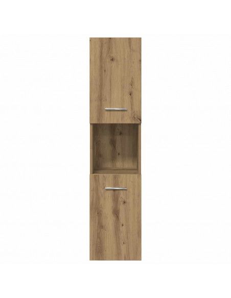 Set Mobili da Bagno 5 pz Rovere Artigianale Legno Multistrato